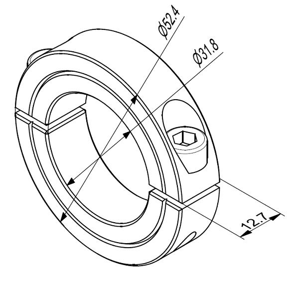 Stelring 1,25 inch 2-delig